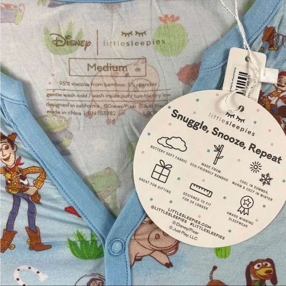 Little Sleepies Toy Story Womens Top M - Picture 3 of 4